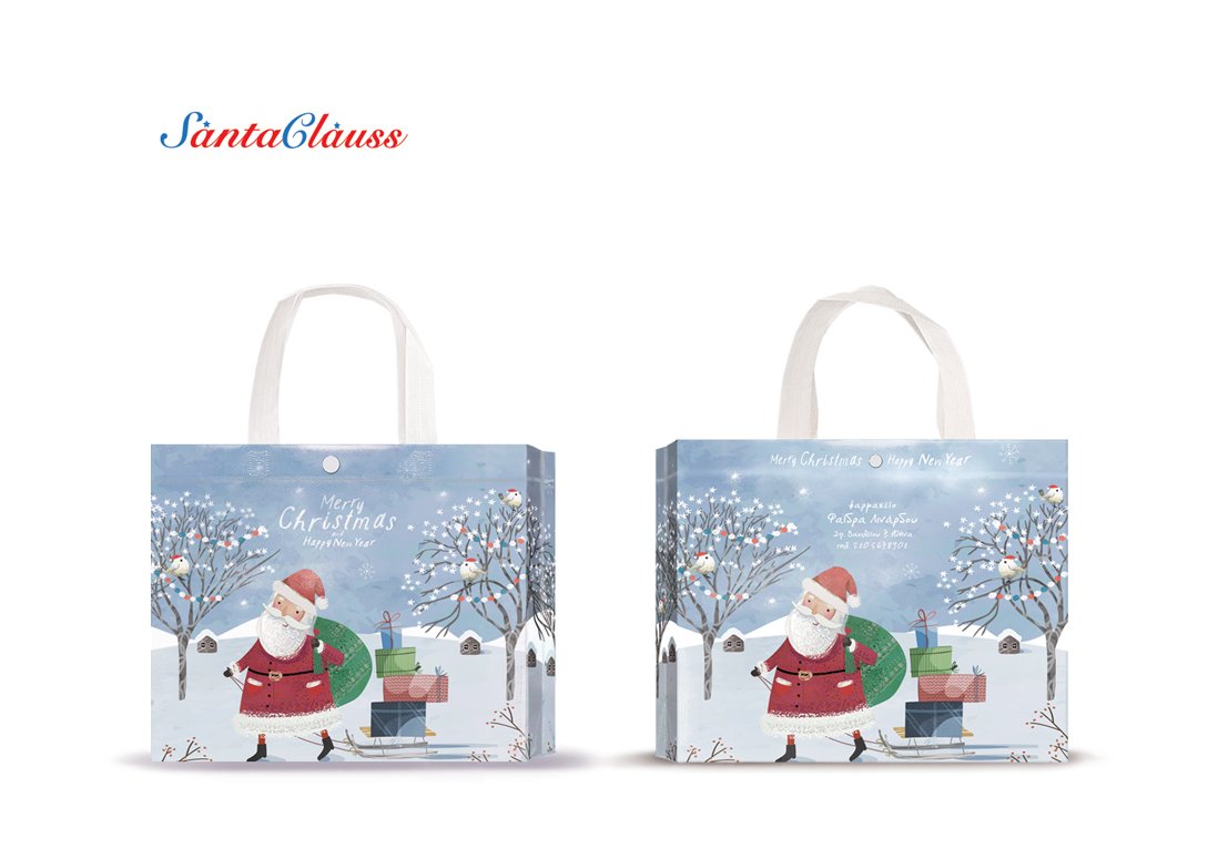 Τσάντες SANTA CLAUS small